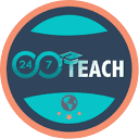 24/7 TEACH logo